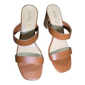 Unisa Women's Brown Heeled Sandals